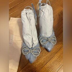 Bradgley Mischka sacred heels , sky blue